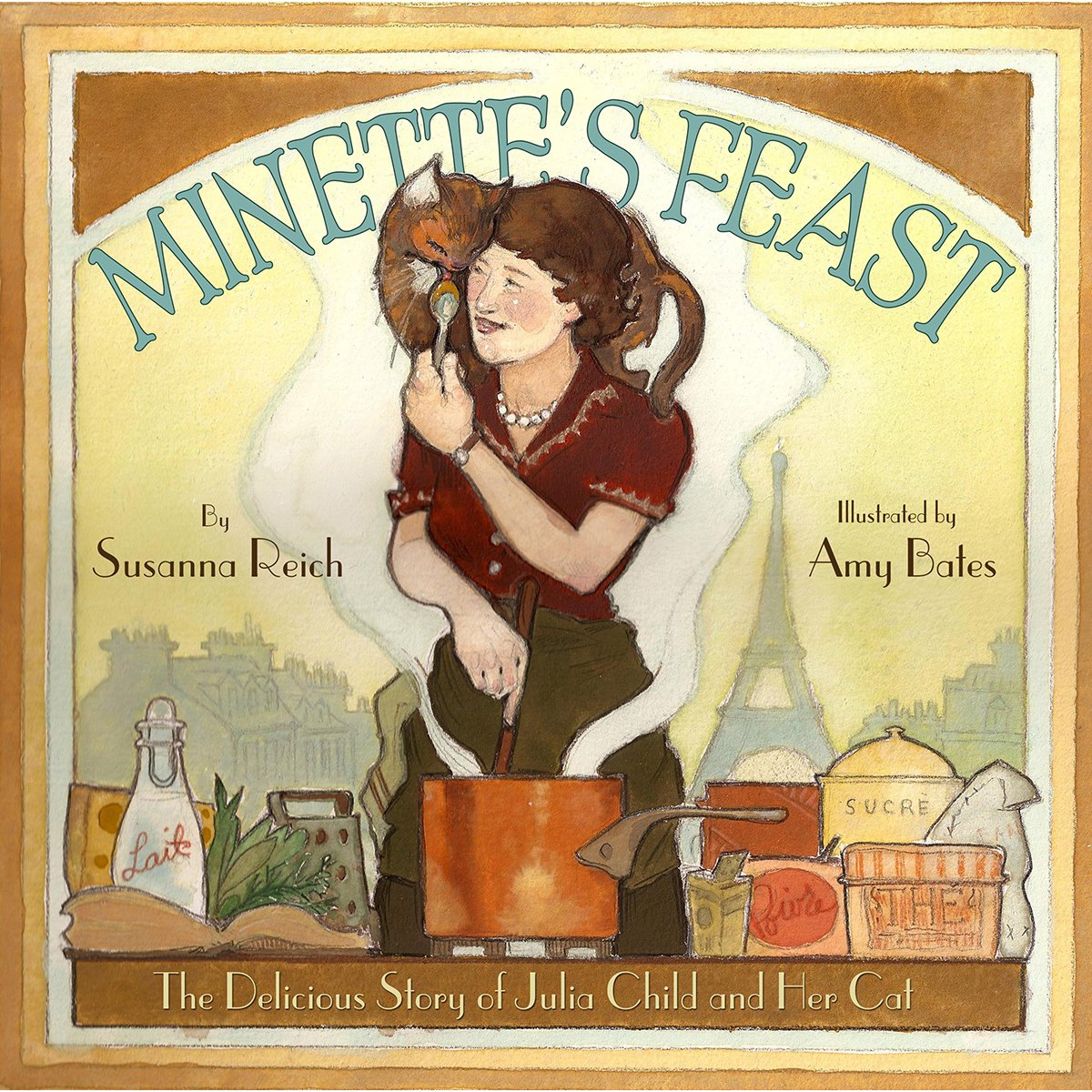 Book cover of Minette's Feast, written by Susanna Reich